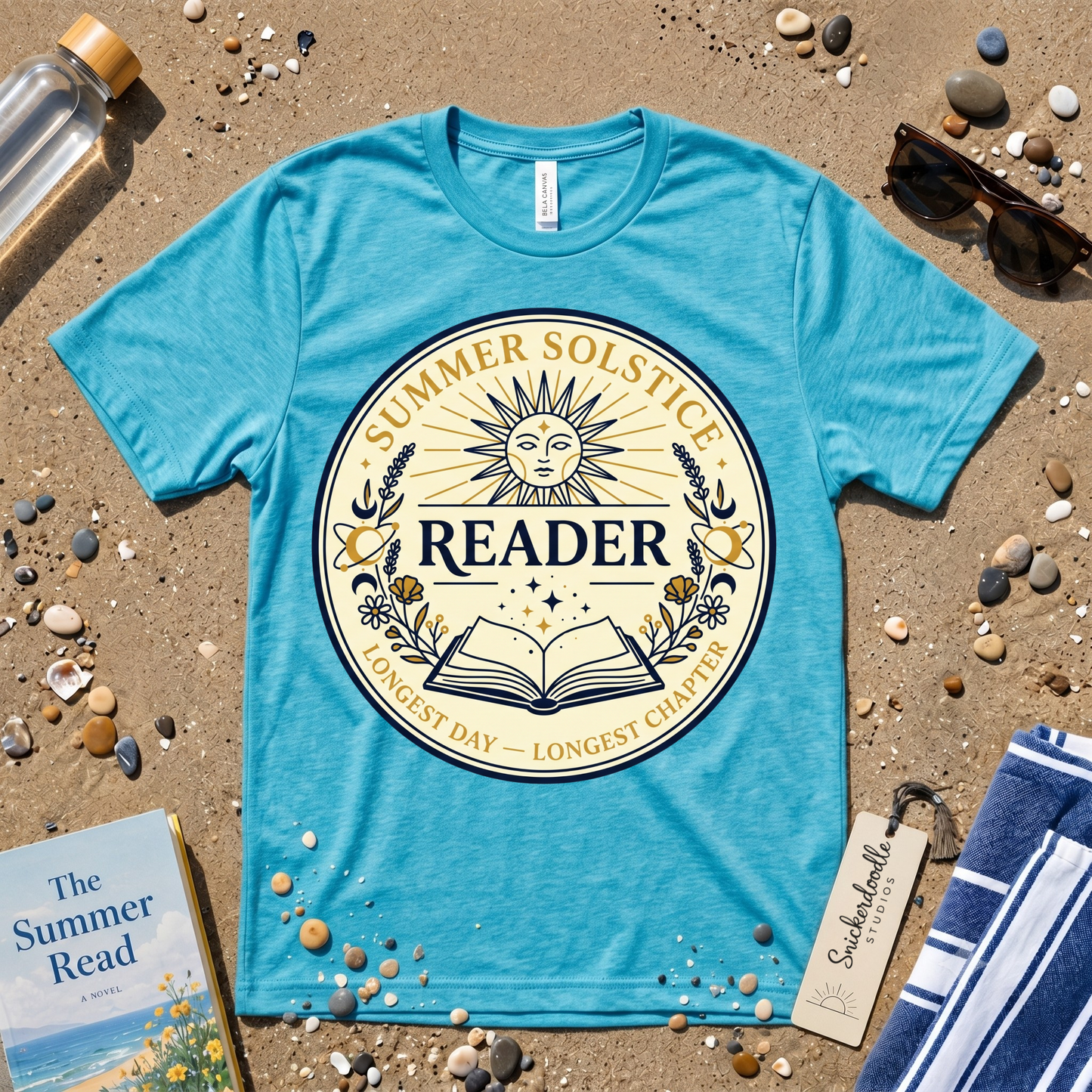 Mystical Summer Solstice Reader Graphic T‑Shirt