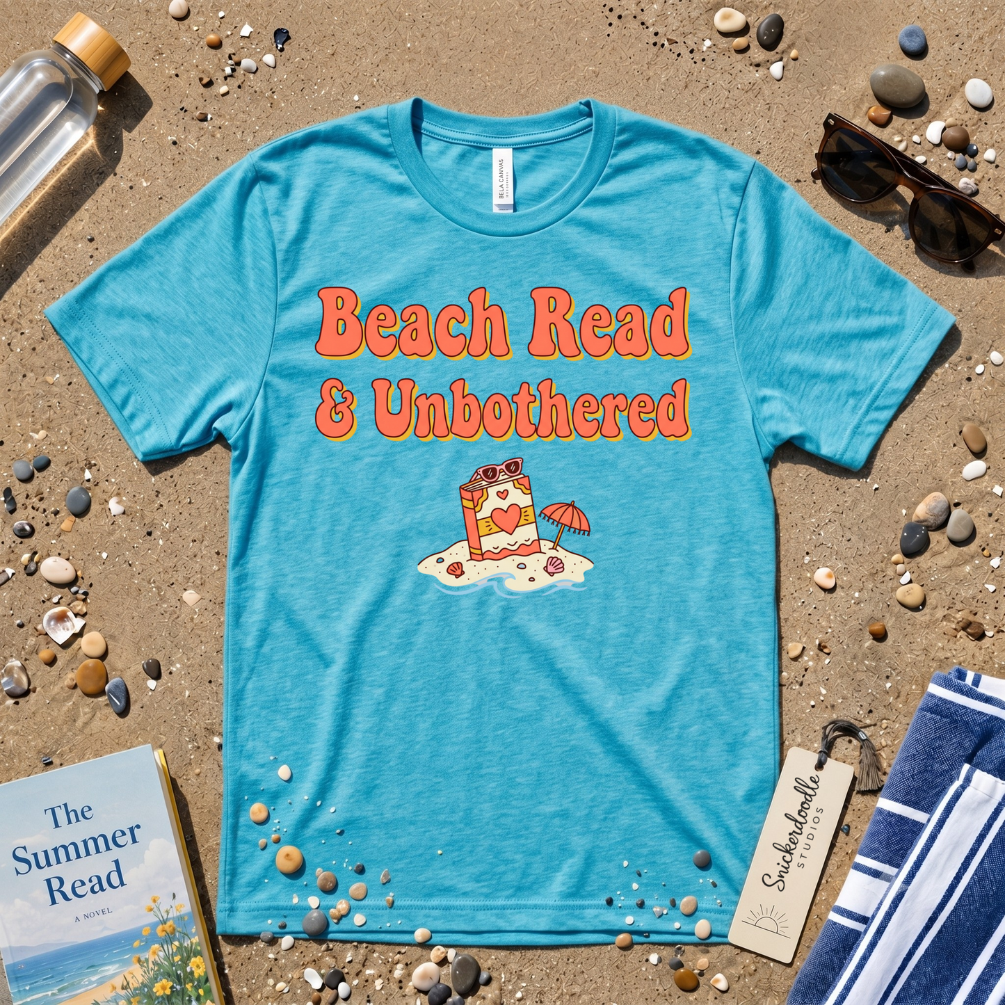 Beach Read & Unbothered Vacation Graphic T-Shirt