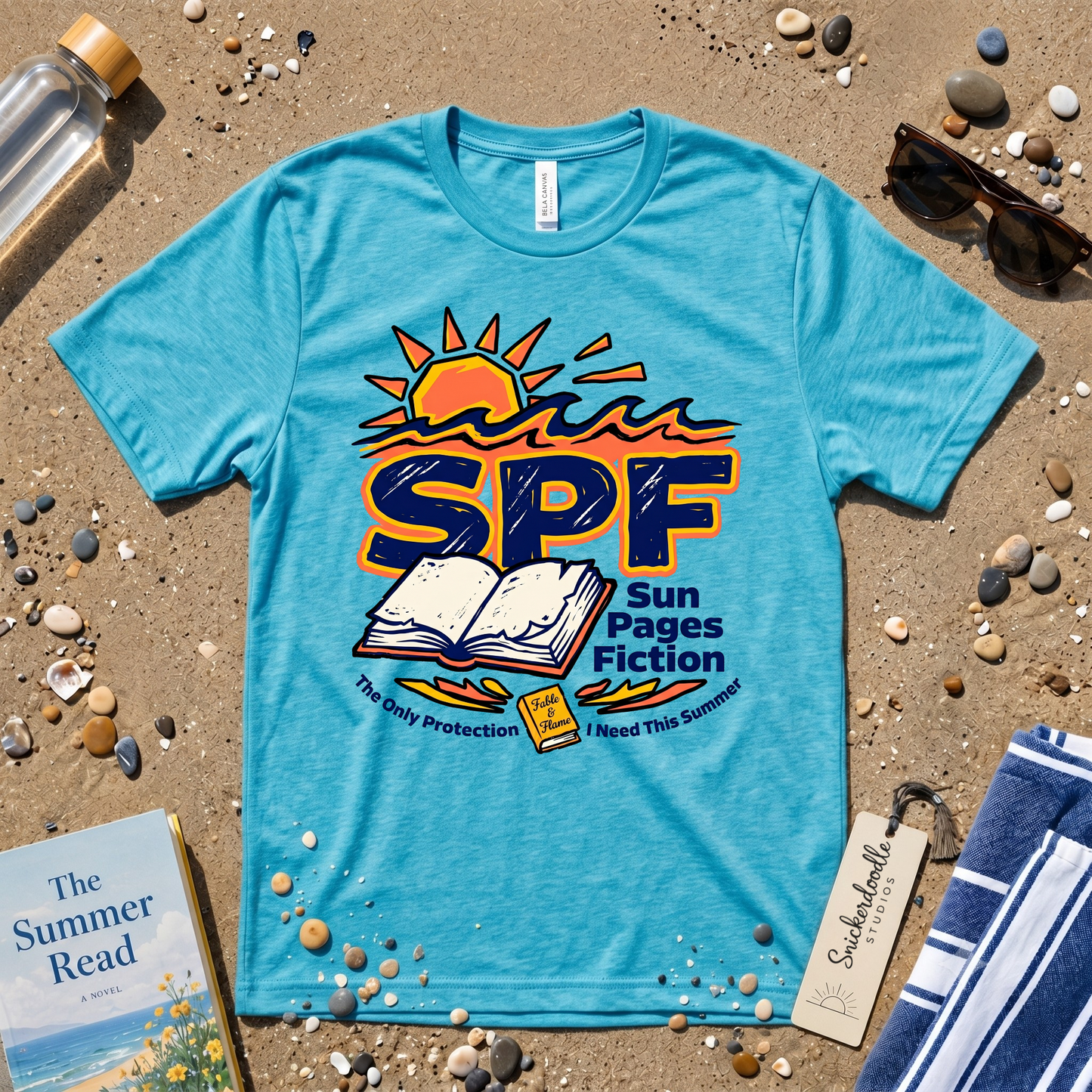 SPF Sun. Pages. Fiction. Graphic T‑Shirt