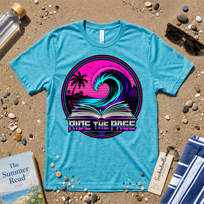 Ride the Page Retro Badge Graphic T-Shirt