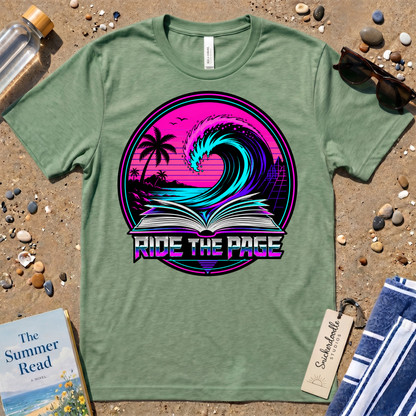 Ride the Page Retro Badge Graphic T-Shirt