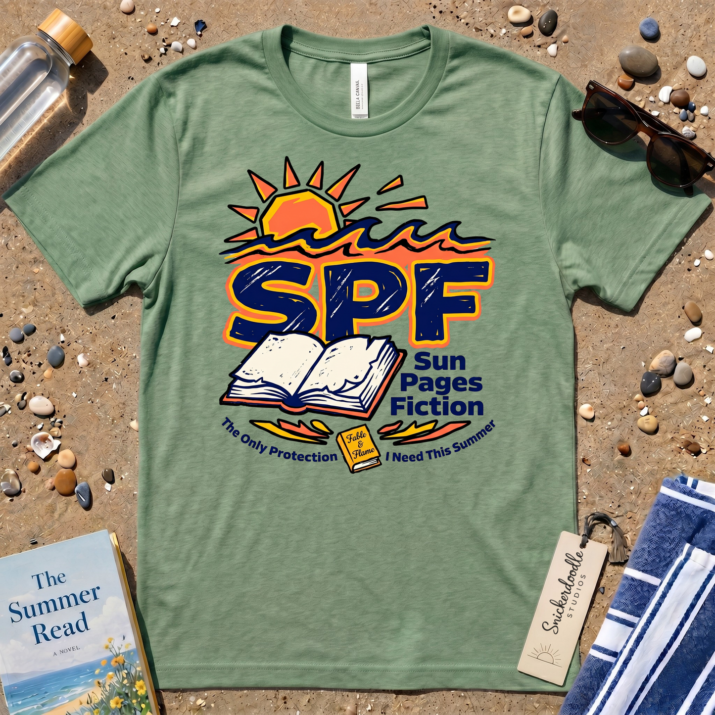 SPF Sun. Pages. Fiction. Graphic T‑Shirt