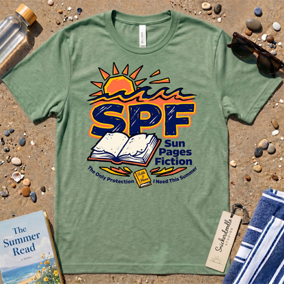 SPF Sun. Pages. Fiction. Graphic T‑Shirt