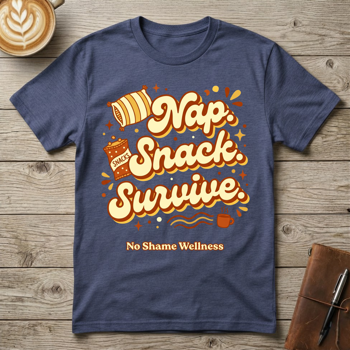 Nap, Snack, Survive Graphic T-Shirt