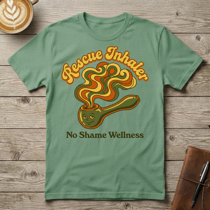 Rescue Inhaler T-Shirt — No Shame Wellness