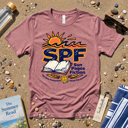 SPF Sun. Pages. Fiction. Graphic T‑Shirt