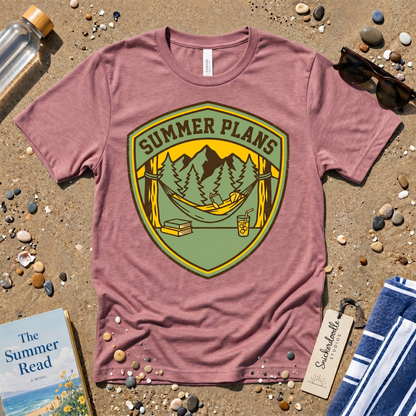 "Summer Plans" Hammock Camping Graphic T-Shirt