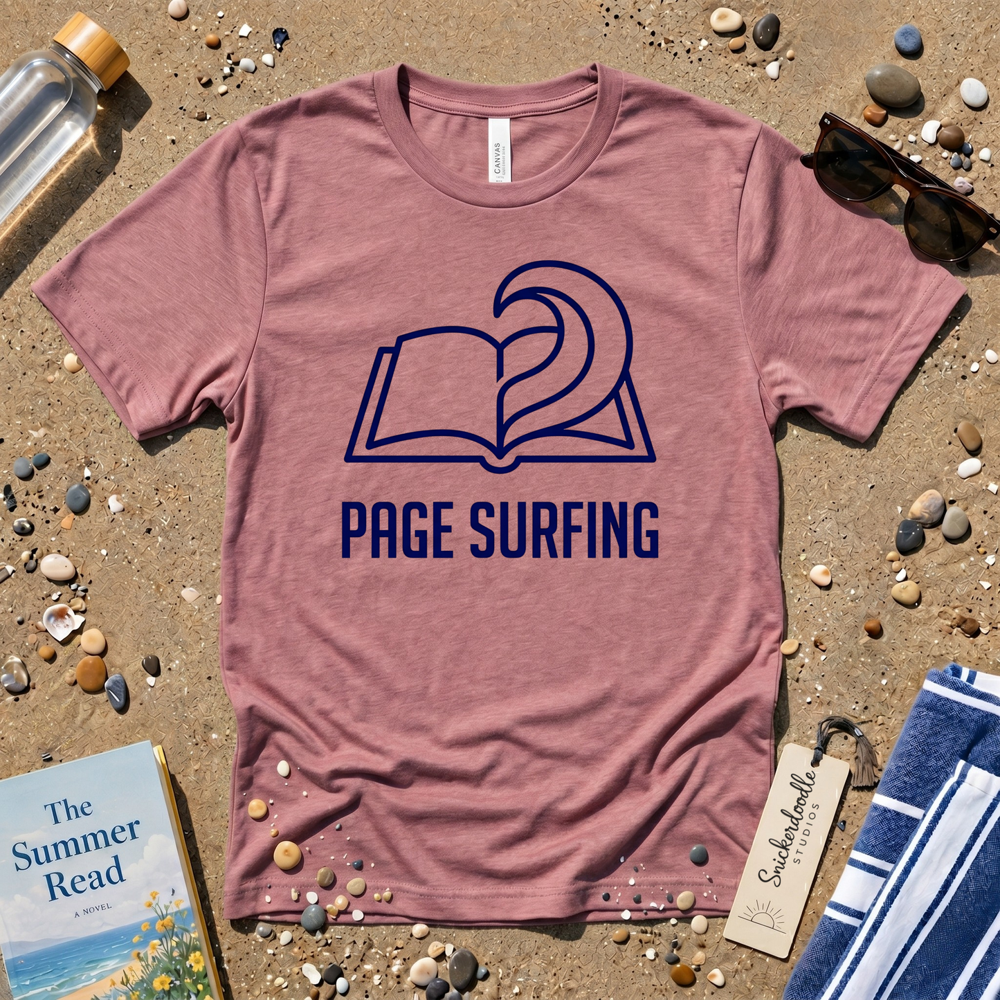 Minimalist Page Surfing  Graphic T-Shirt