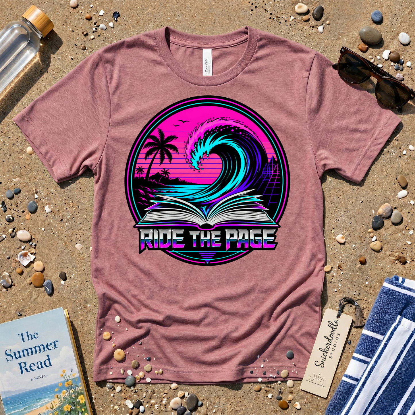 Ride the Page Retro Badge Graphic T-Shirt