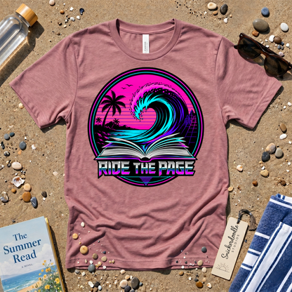 Ride the Page Retro Badge Graphic T-Shirt