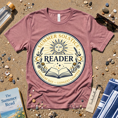 Mystical Summer Solstice Reader Graphic T‑Shirt