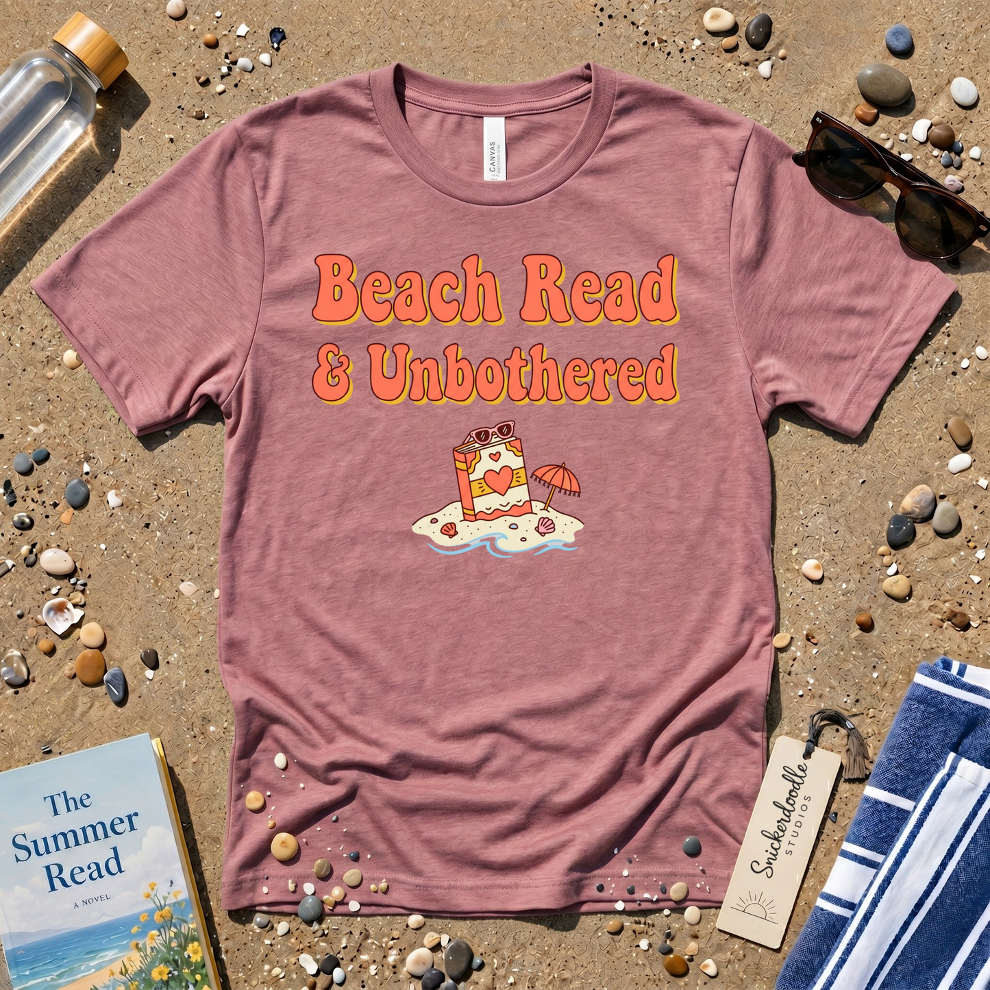 Beach Read & Unbothered Vacation Graphic T-Shirt