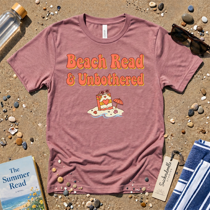 Beach Read & Unbothered Vacation Graphic T-Shirt