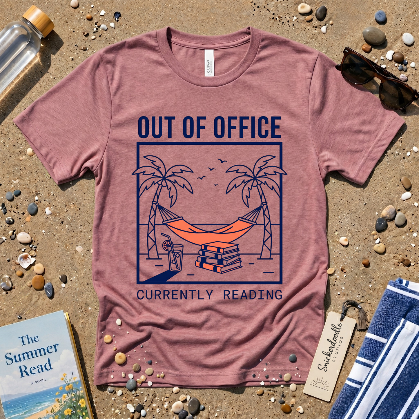 Minimalist Out of Office 'Currently Reading' Graphic T-Shirt