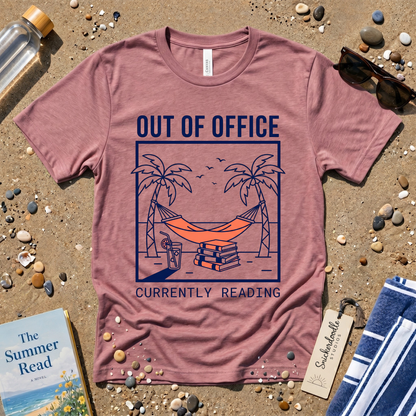 Minimalist Out of Office 'Currently Reading' Graphic T-Shirt