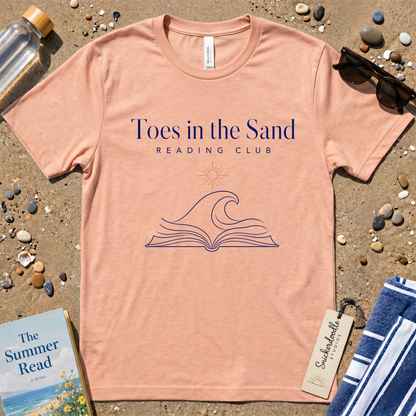 Minimalist Toes in the Sand Reading Club Graphic T-Shirt