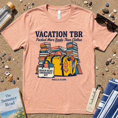 Vacation TBR Packing List Graphic T-Shirt