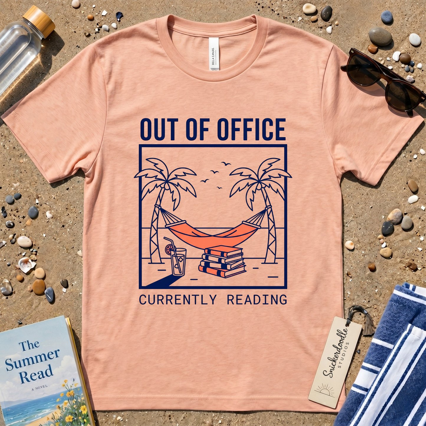 Minimalist Out of Office 'Currently Reading' Graphic T-Shirt