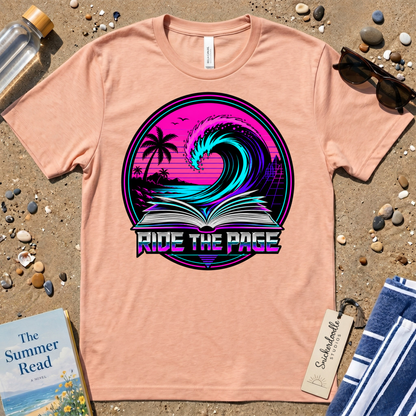 Ride the Page Retro Badge Graphic T-Shirt