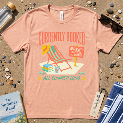 Currently Booked All Summer Long Beach Graphic T-Shirt