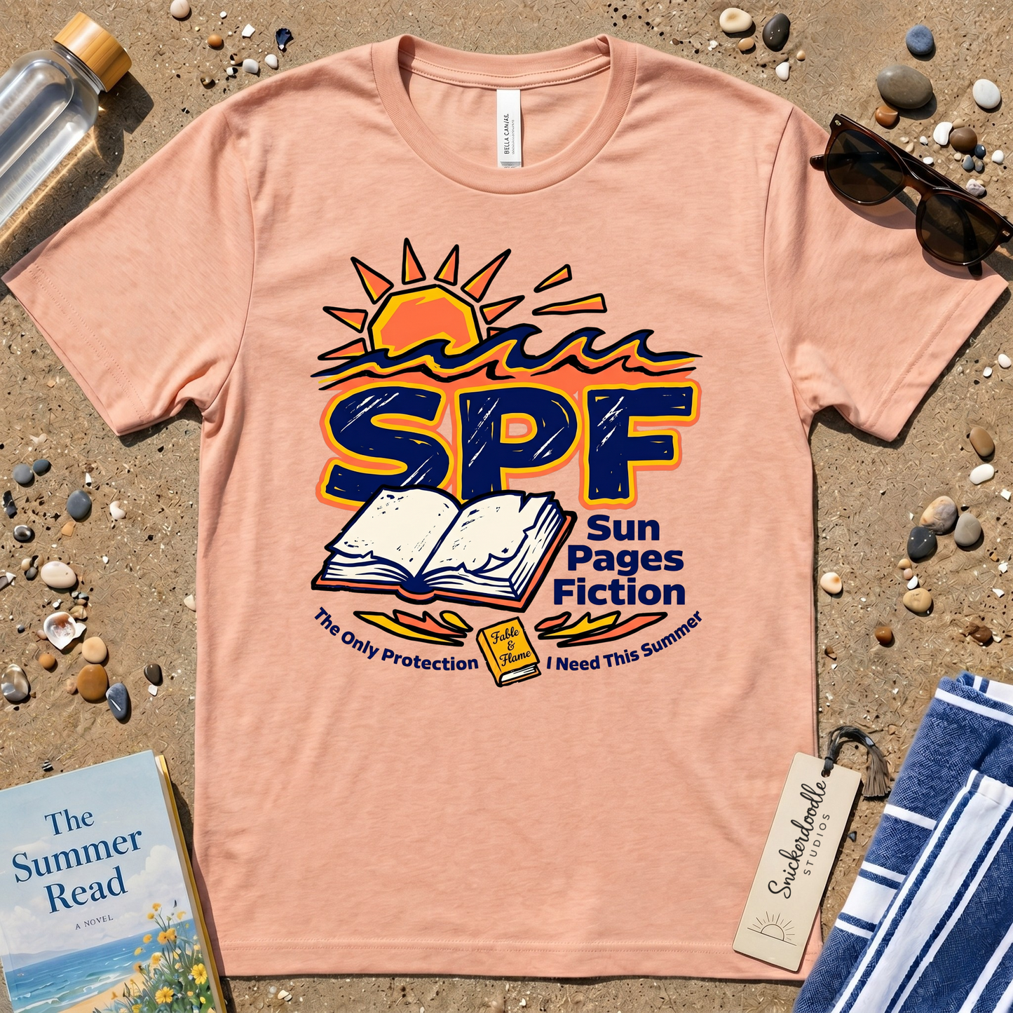 SPF Sun. Pages. Fiction. Graphic T‑Shirt