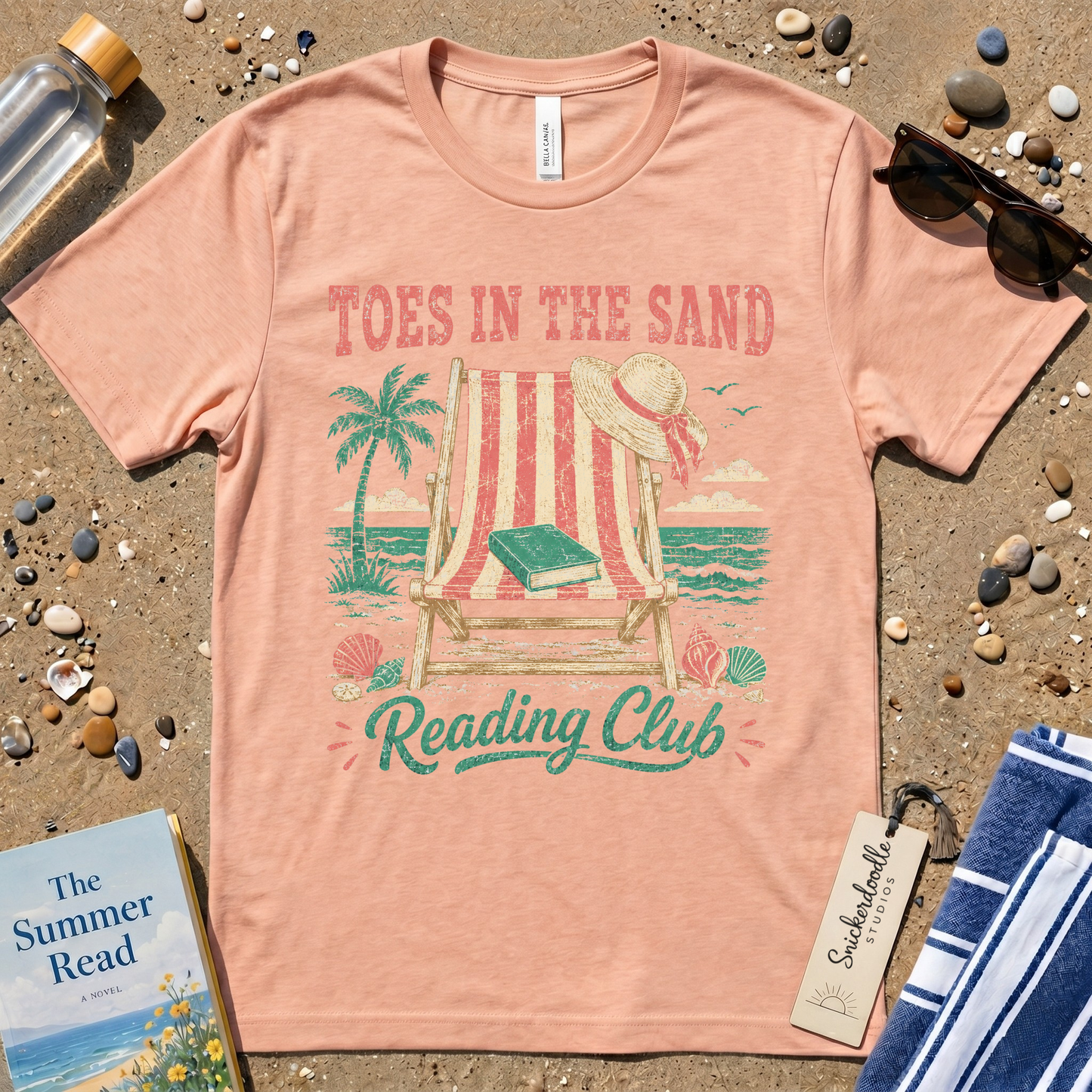 Vintage "Toes in the Sand" Distressed Graphic T-Shirt