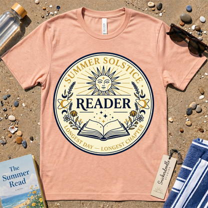 Mystical Summer Solstice Reader Graphic T‑Shirt