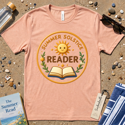 Summer Solstice Reader 3D Art Graphic T-Shirt