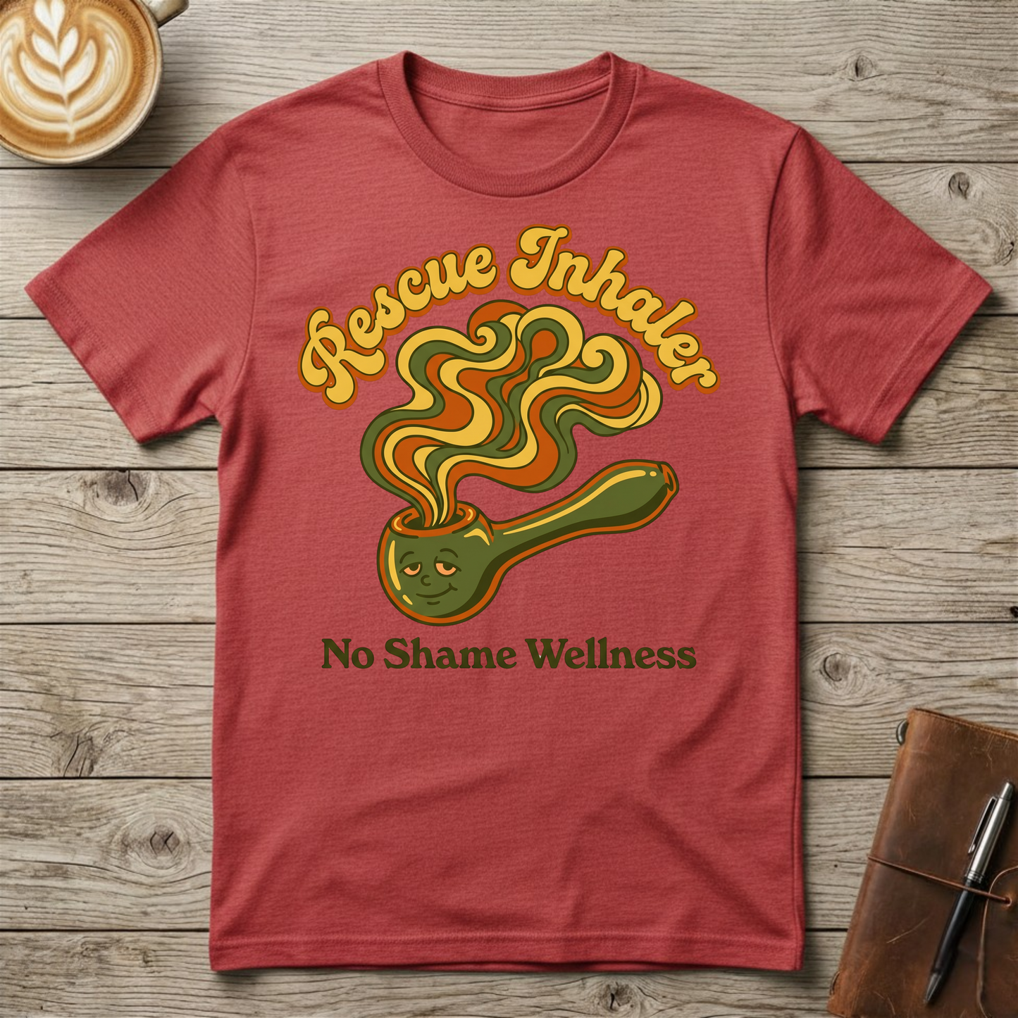 Rescue Inhaler T-Shirt — No Shame Wellness