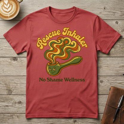 Rescue Inhaler T-Shirt — No Shame Wellness