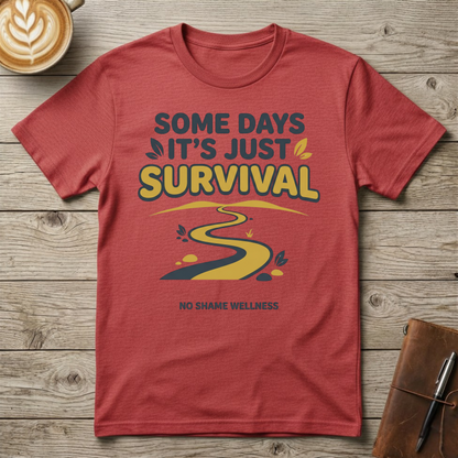 Some Days It's Just Survival Graphic T-Shirt