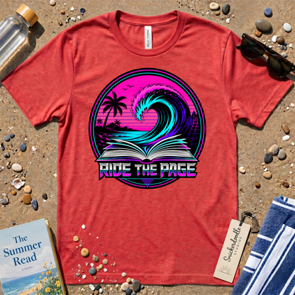 Ride the Page Retro Badge Graphic T-Shirt