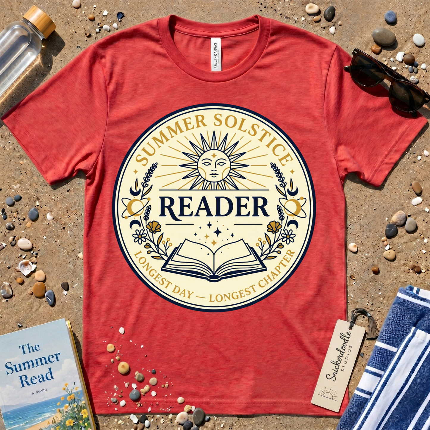 Mystical Summer Solstice Reader Graphic T‑Shirt