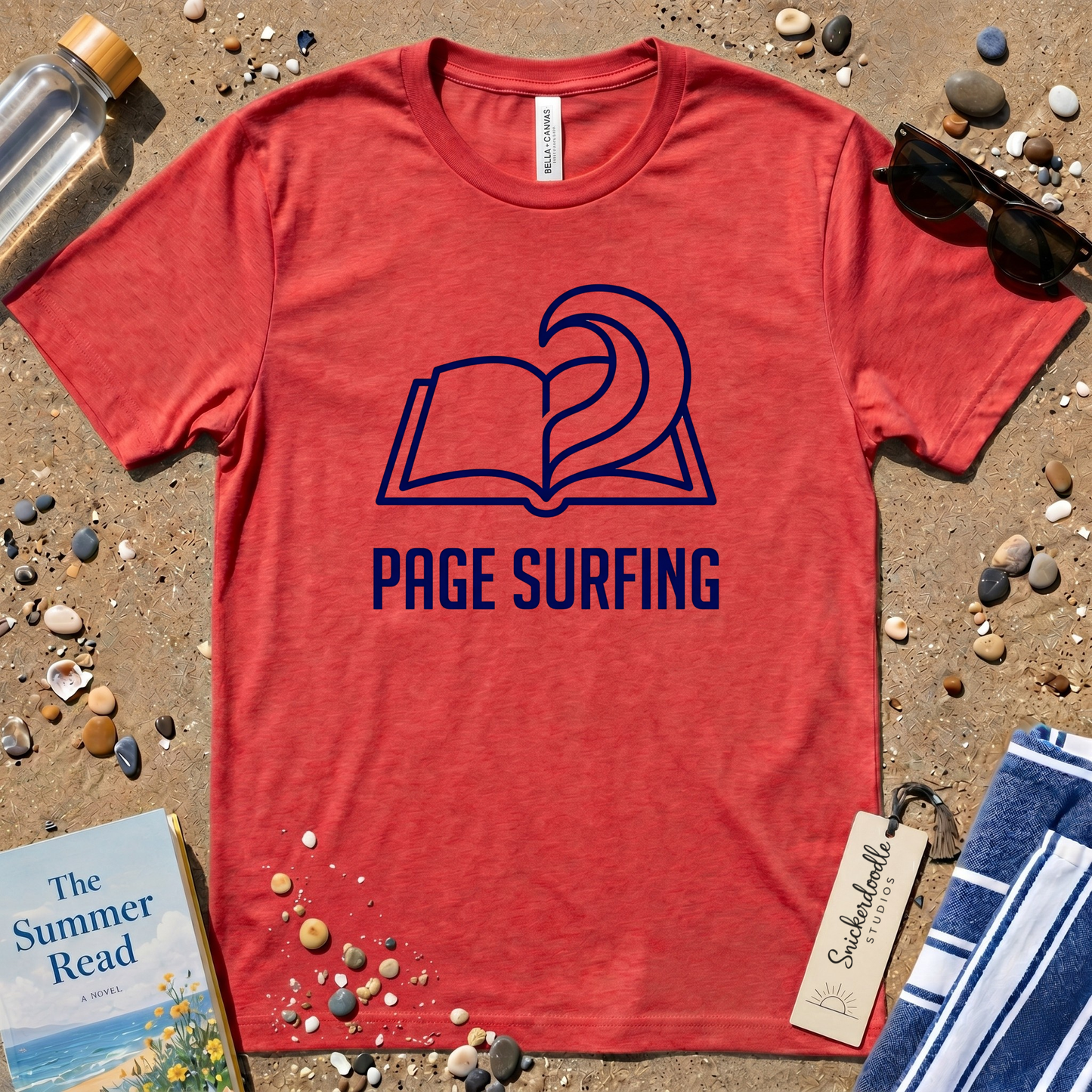 Minimalist Page Surfing  Graphic T-Shirt