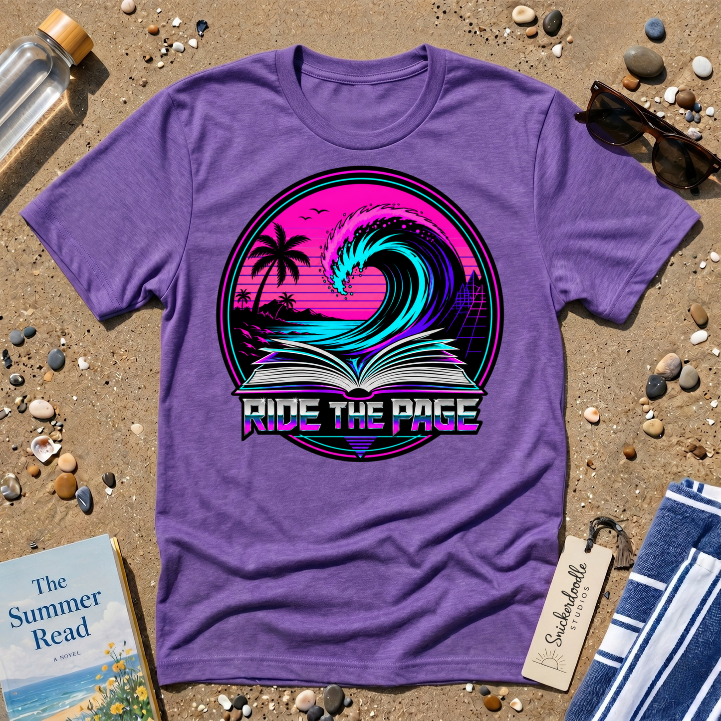 Ride the Page Retro Badge Graphic T-Shirt