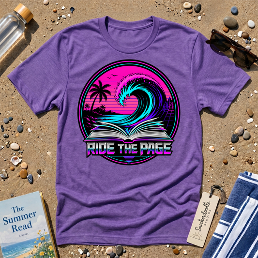 Ride the Page Retro Badge Graphic T-Shirt