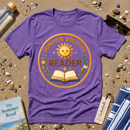 Summer Solstice Reader 3D Art Graphic T-Shirt
