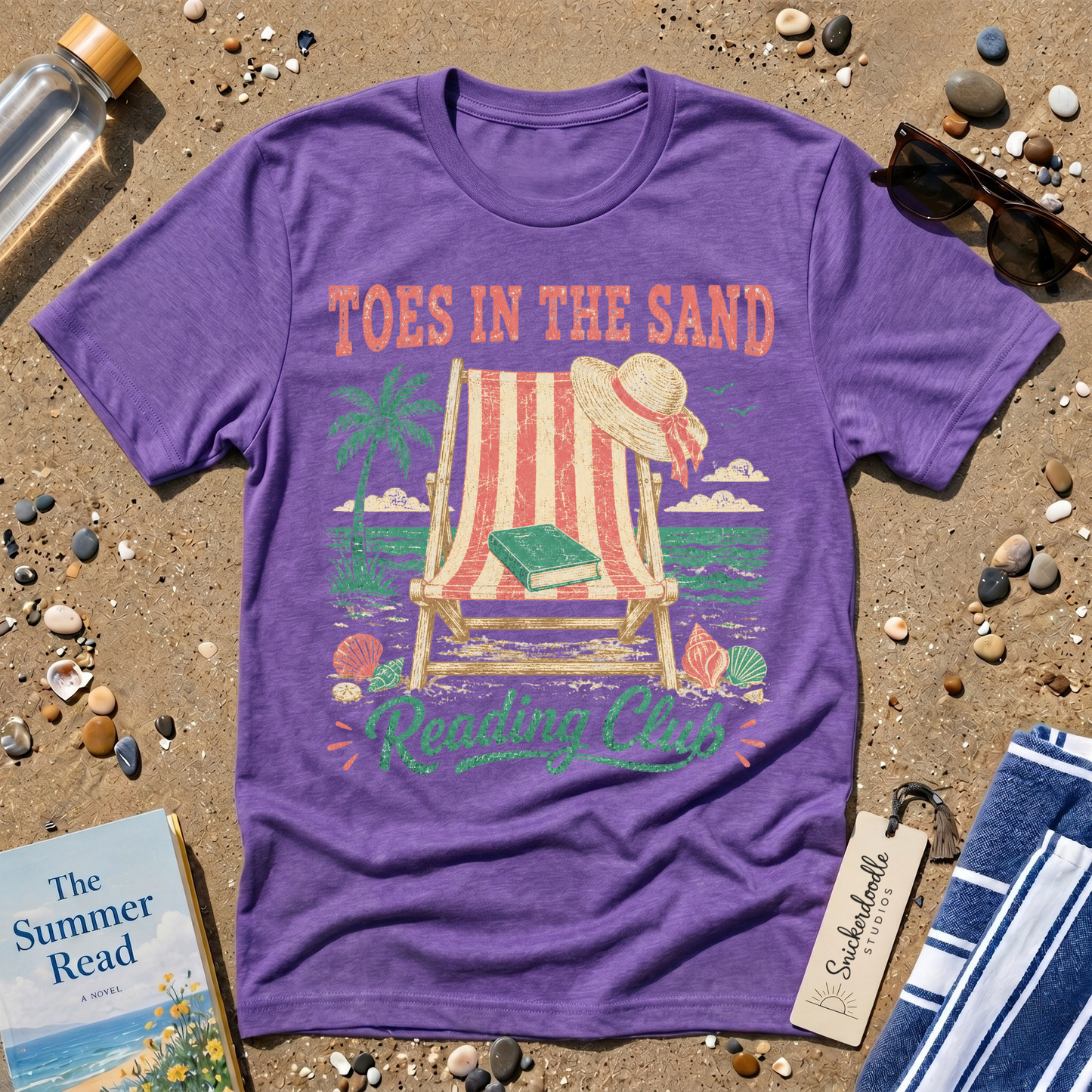 Vintage "Toes in the Sand" Distressed Graphic T-Shirt