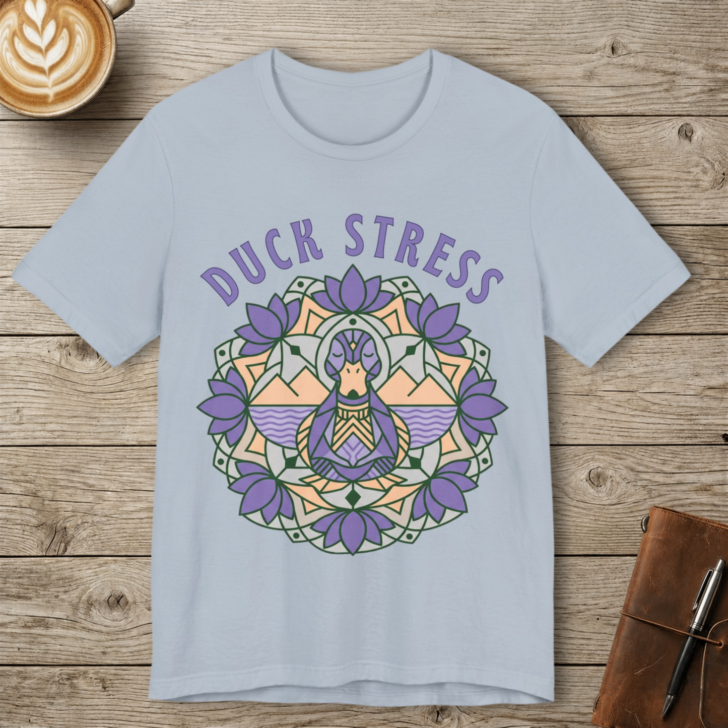 Duck Stress Mandala Graphic Shirt