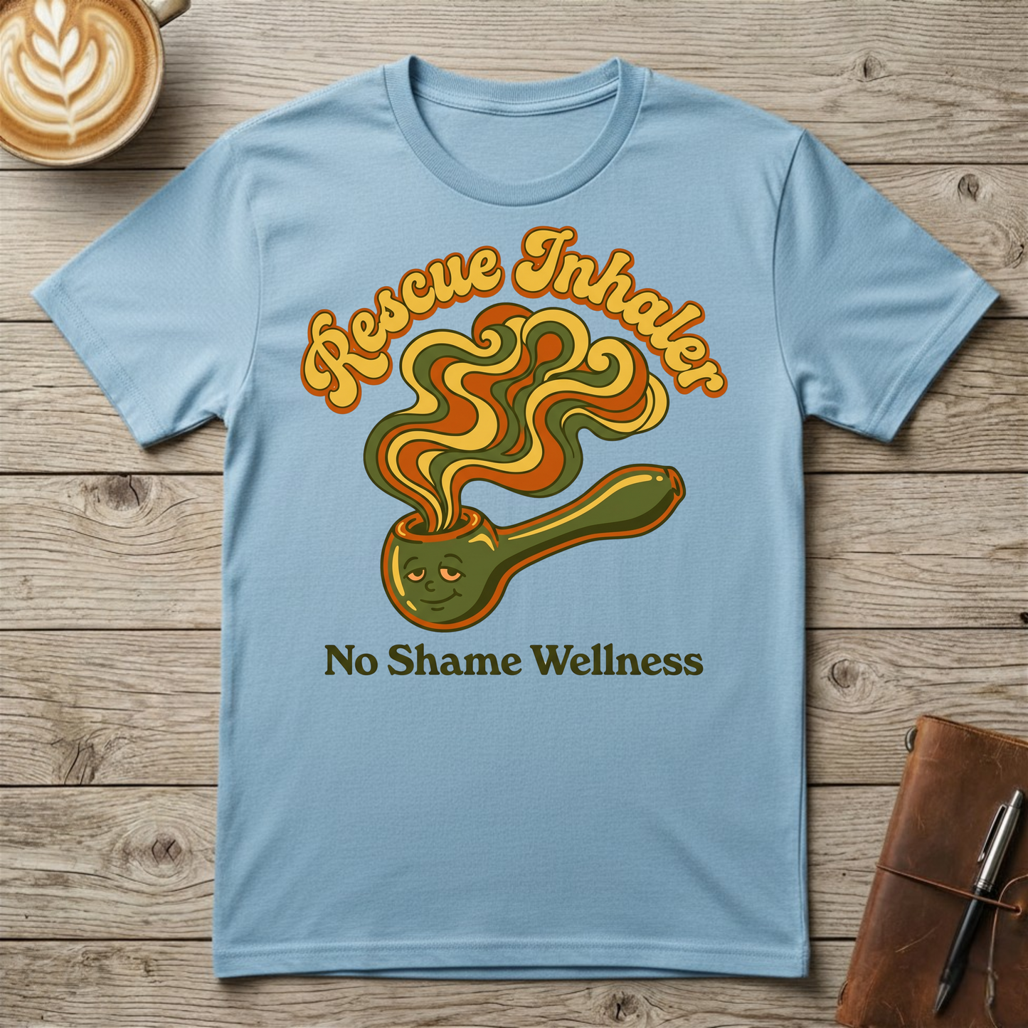 Rescue Inhaler T-Shirt — No Shame Wellness