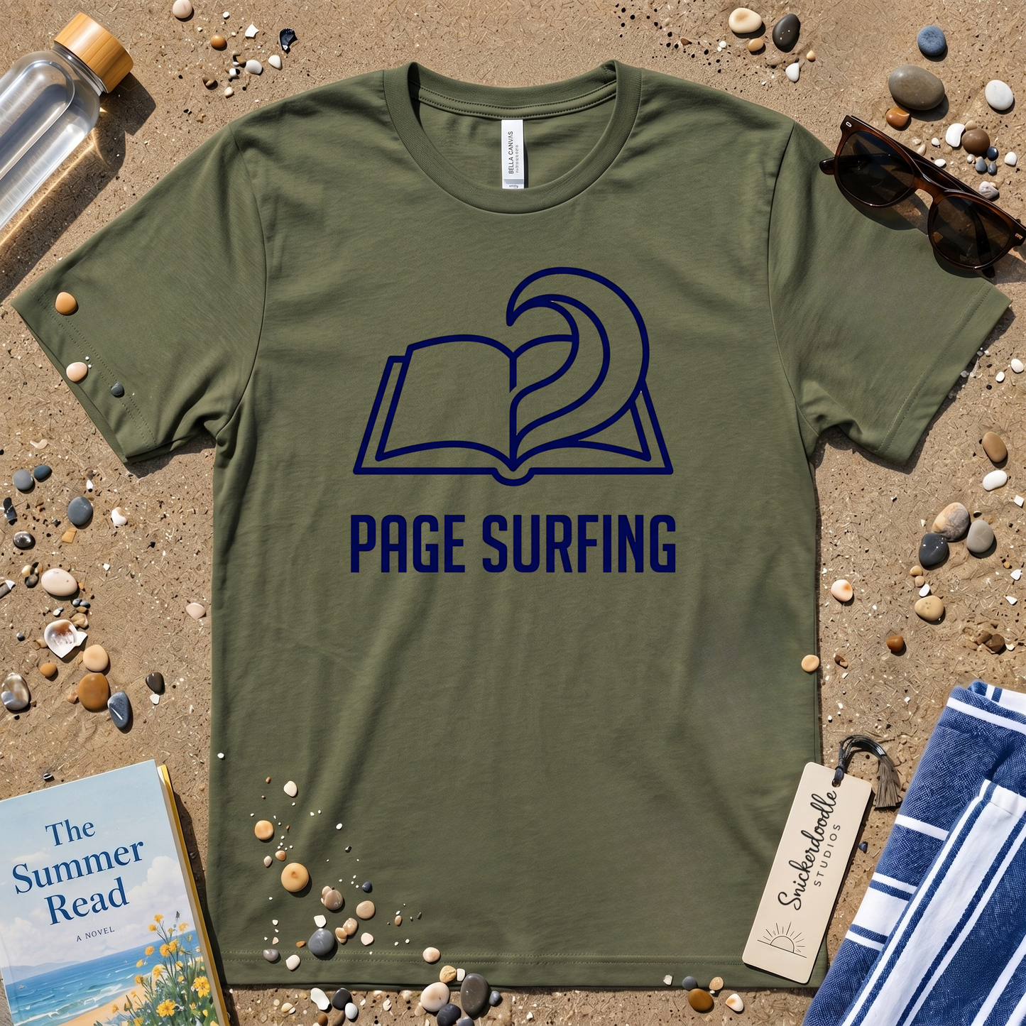 Minimalist Page Surfing  Graphic T-Shirt