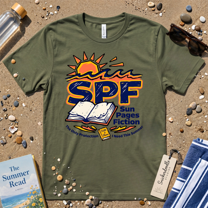 SPF Sun. Pages. Fiction. Graphic T‑Shirt