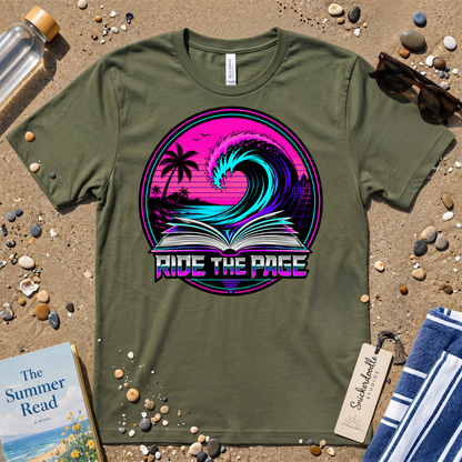 Ride the Page Retro Badge Graphic T-Shirt