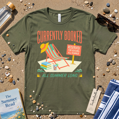 Currently Booked All Summer Long Beach Graphic T-Shirt