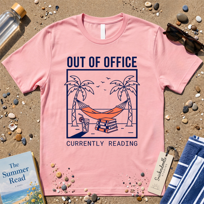 Minimalist Out of Office 'Currently Reading' Graphic T-Shirt
