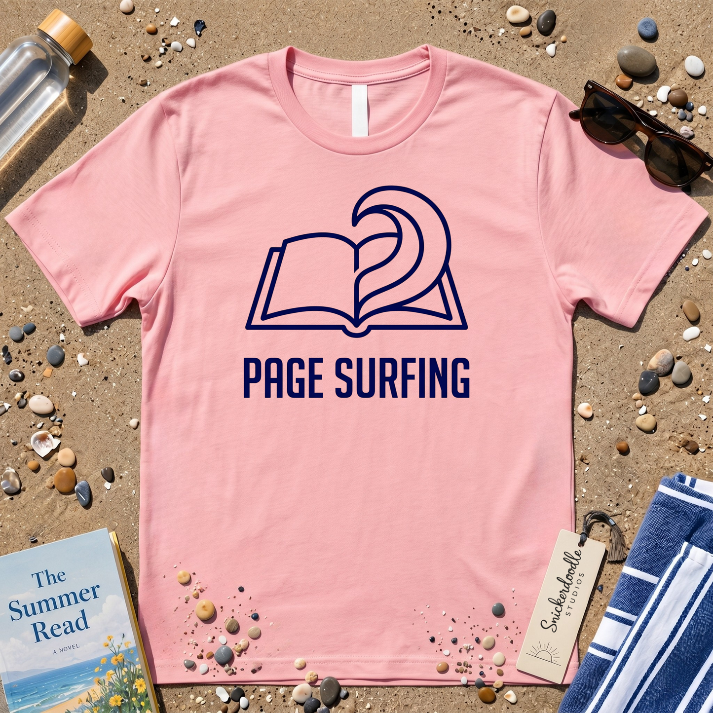 Minimalist Page Surfing  Graphic T-Shirt