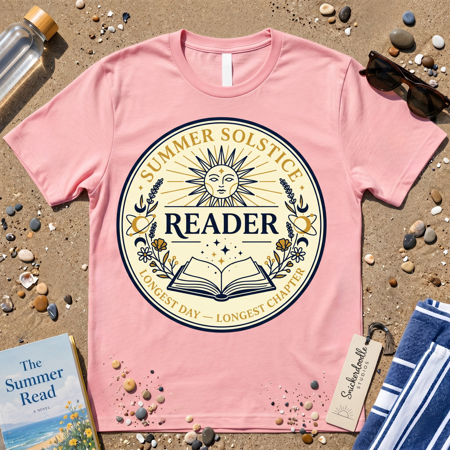 Mystical Summer Solstice Reader Graphic T‑Shirt