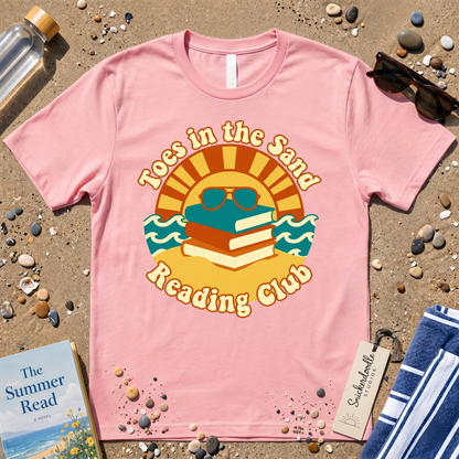 Toes in the Sand Reading Club Graphic T‑Shirt