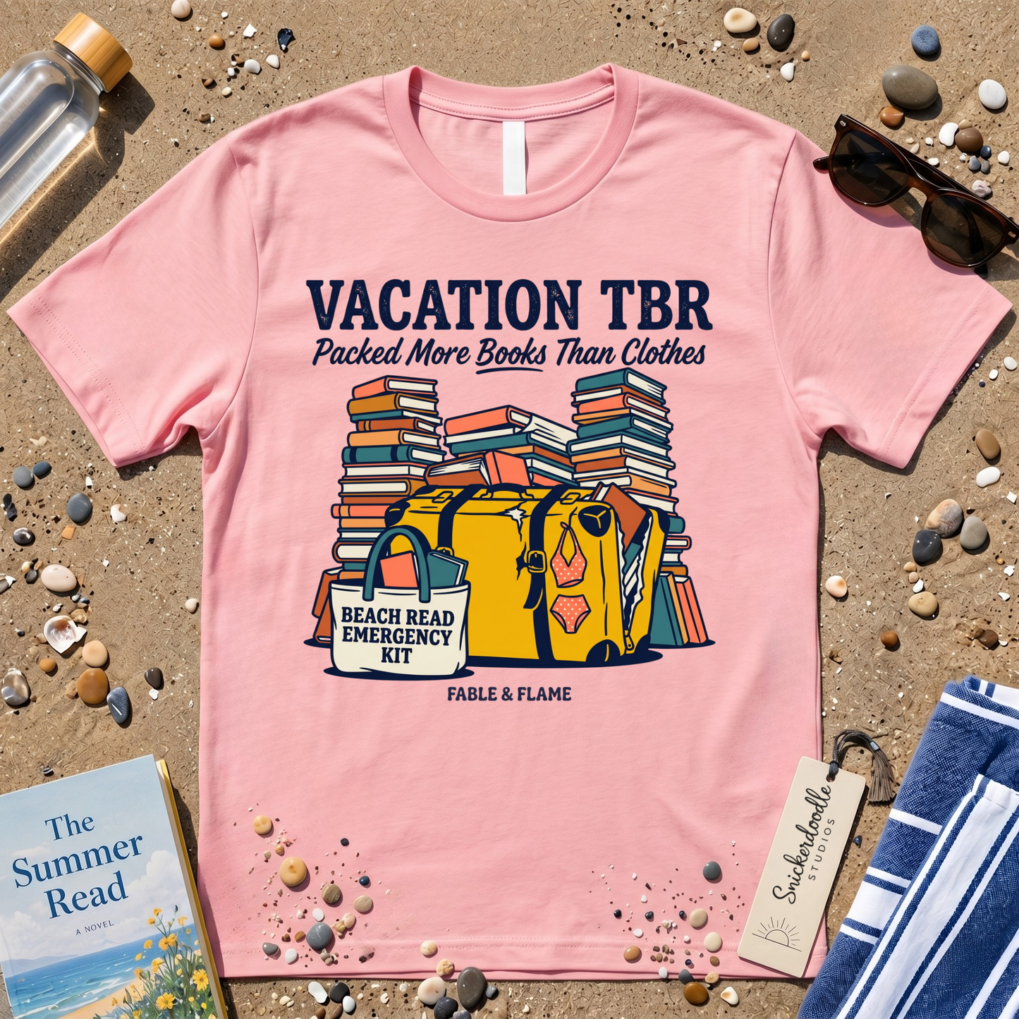 Vacation TBR Packing List Graphic T-Shirt