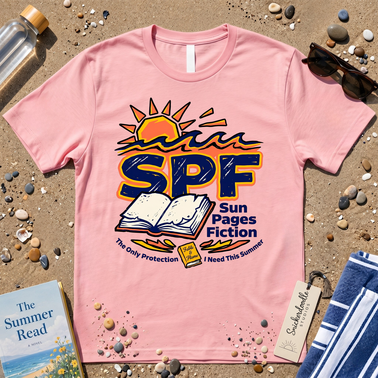 SPF Sun. Pages. Fiction. Graphic T‑Shirt